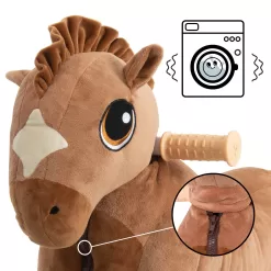 Yvolution My Buddy Wheels Dino Unicorn Horse Balance Bike with Plush Toy | Training Bicycle for Toddlers Age 2 Years +