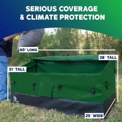 YardStash Outdoor Storage Box (Waterproof) – XL Green