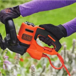 BLACK+DECKER Electric Hedge Trimmer, 22-Inch Blade, Corded (BEHT350FF) Orange