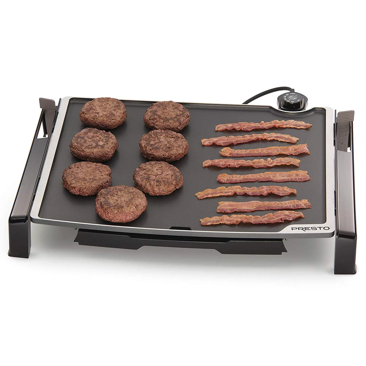 Presto 19-inch Electric Tilt-N-Fold XL Griddle 07073, Black