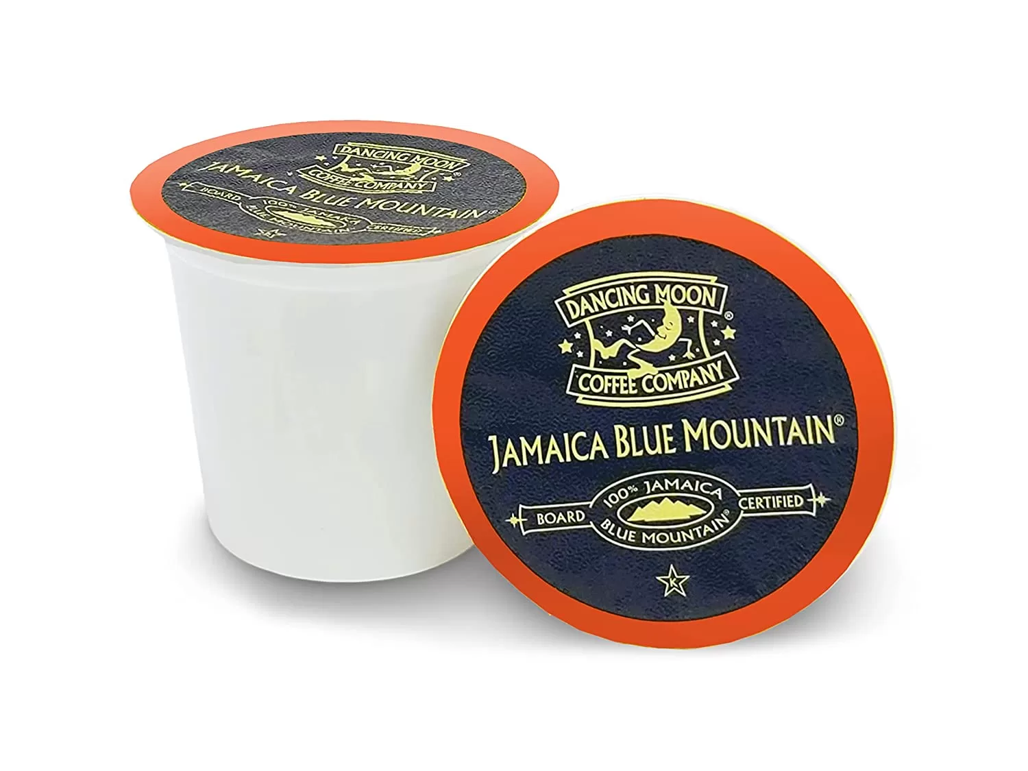 Dancing Moon Brand, 100% Jamaica Blue Mountain Coffee Pods, 12 CT Box)