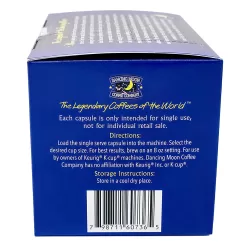 Dancing Moon Brand, 100% Jamaica Blue Mountain Coffee Pods, 12 CT Box)