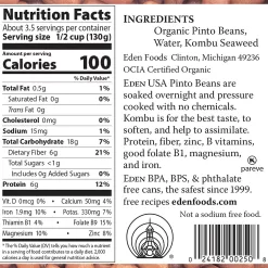 Eden Organic Pinto Beans, 15 oz Can (12-Pack)