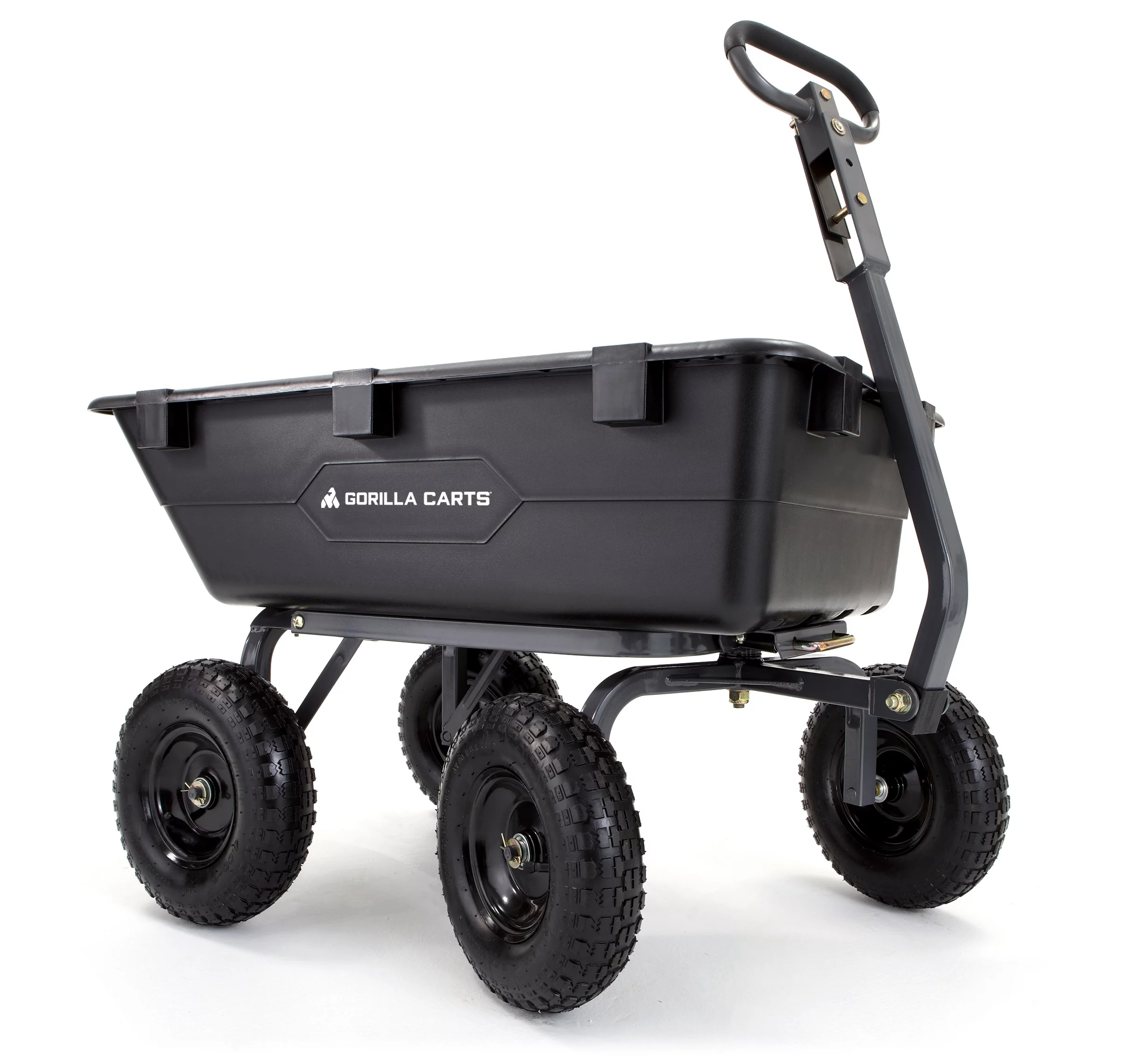 Gorilla Carts GOR6PS 1200-lb. Heavy-Duty Poly Garden Dump Cart with 13" Tires