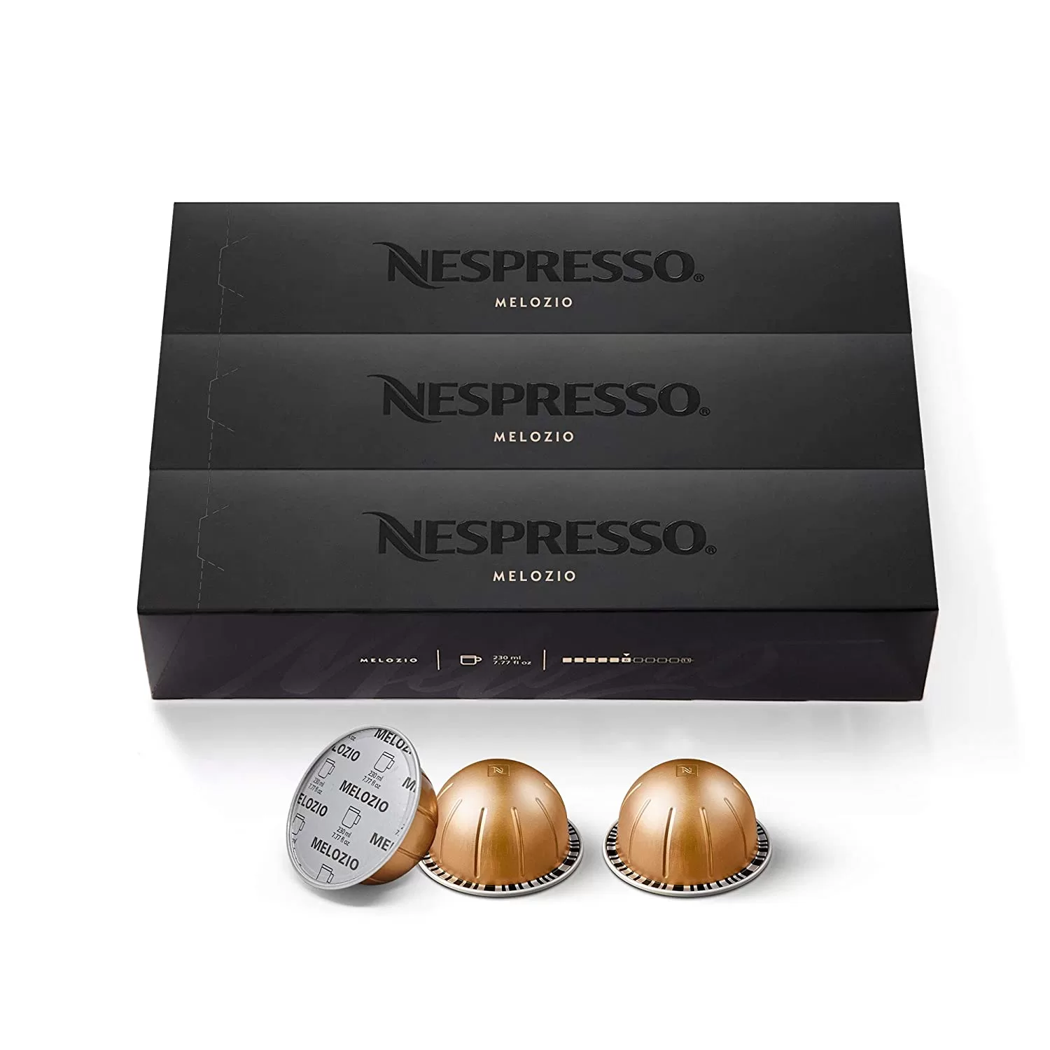 Nestle Nespresso Capsules VertuoLine, Melozio, Medium Roast Coffee, 30 Ct