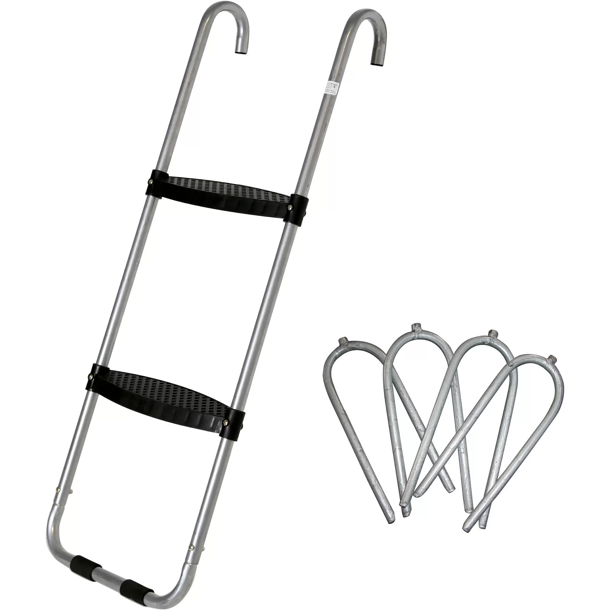 Skywalker Trampolines 40 inch Wide-Step Trampoline Ladder & Wind Stakes