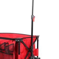 Ozark Trail Camping Utility Wagon with Tailgate & Extension Handle, Red
