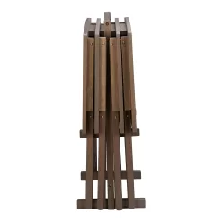 Mainstays 5pc XL Oversized Tray Table Set, Rustic Grey