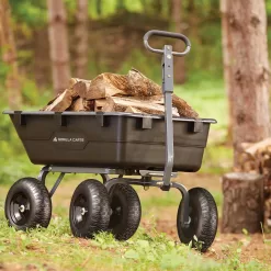 Gorilla Carts GOR6PS 1200-lb. Heavy-Duty Poly Garden Dump Cart with 13