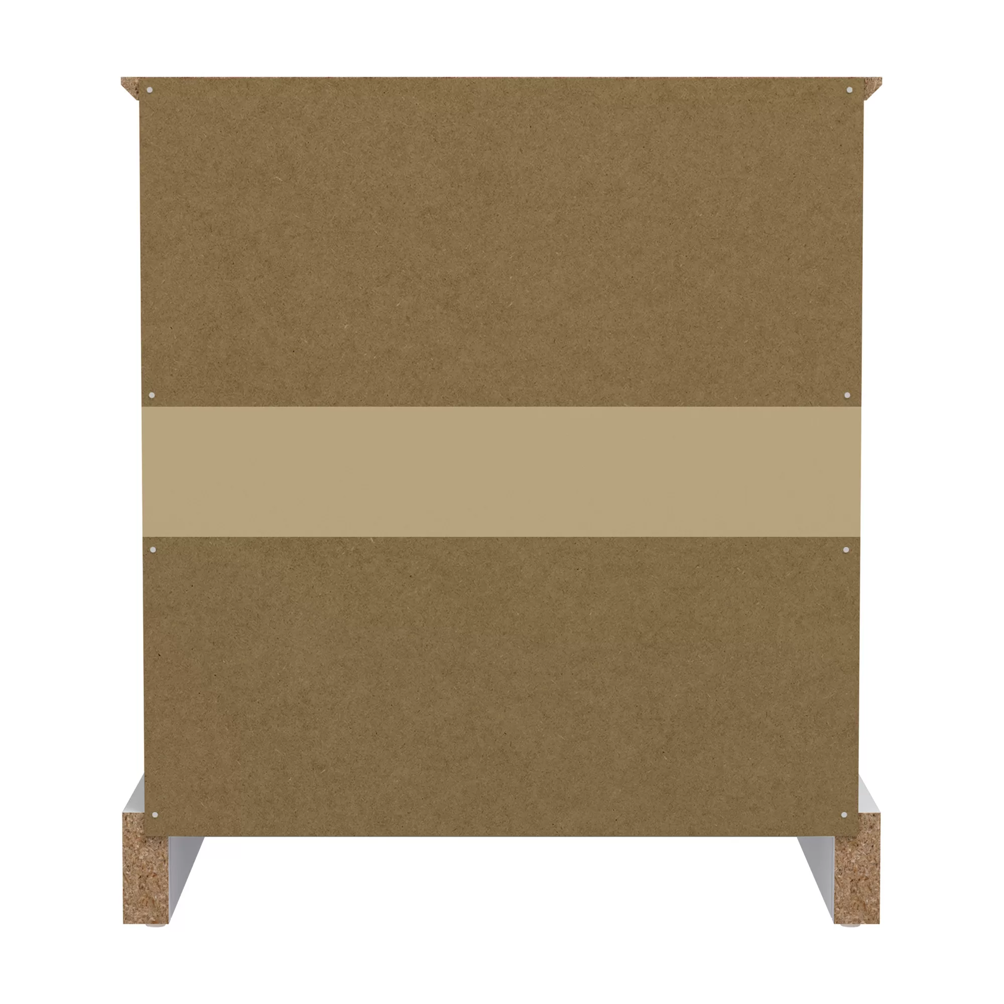 Hillsdale Campbell Wood 2-Drawer Kids Nightstand, White