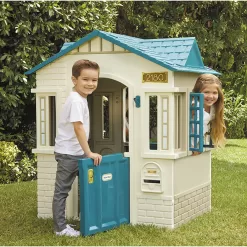 Little Tikes Cape Cottage Pretend Playhouse for Kids, Indoor Outdoor, with Working Door and Windows, for Toddlers Ages 2+ Years, Blue