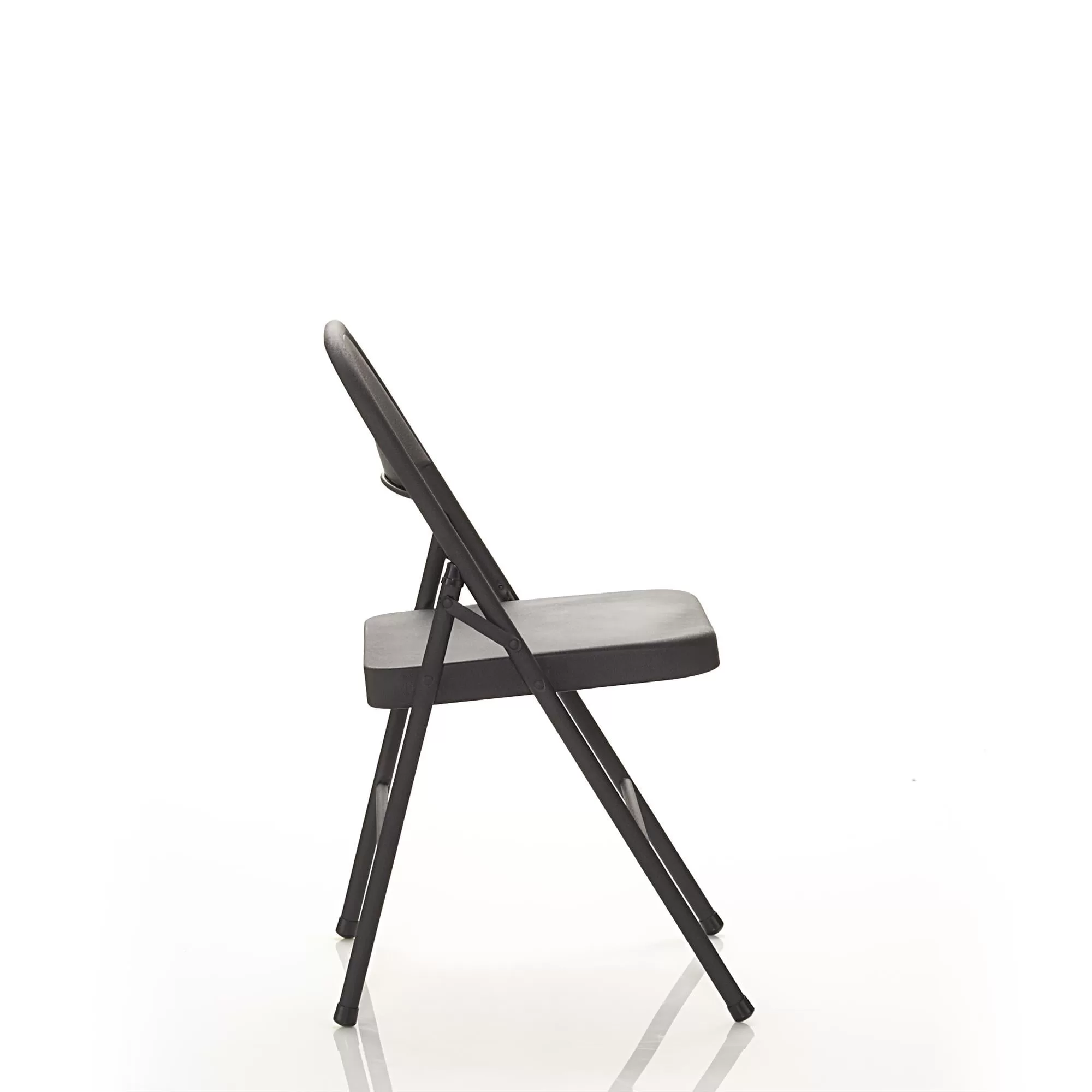 Mainstays Steel Folding Chair (4 Pack), Black