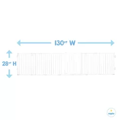 Regalo 6 Panel Super Wide Baby Gate and Play Yard, 2 in 1, Includes Wall Mount Hardware, Age Group 6 to 24 Months