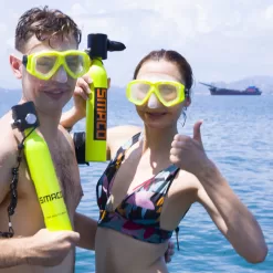 SMACO Oxygen Cylinder Mini Scuba Oxygen Reserve Air Tank Diving Equipment Set with Aluminum Box