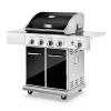 Heavy-Duty 5-Burner Propane Gas Grill - Stainless Steel Grill, 4 Main Burner with 1 side burner, 52,000 BTU Grilling Capacity - NutriChef NCGRIL2