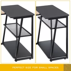 L shaped Computer Desk for Small Spaces Corner Desk Study Writing Desk Table