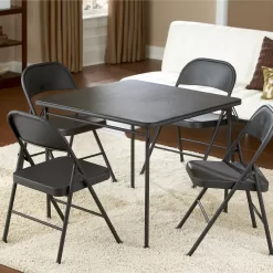 Mainstays Steel Folding Chair (4 Pack), Black