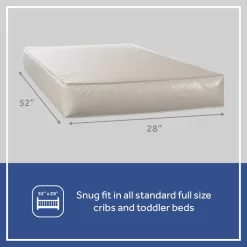 Sealy Serene Duo Sleek 2-Stage, Sustainable Fiber Foam, Crib & Toddler Mattress, 6 inch