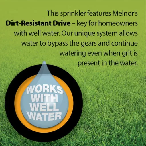 Melnor XT Turbo Oscillating Sprinkler, Covers up to 4,500 Sq Ft