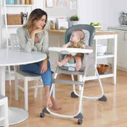 Ingenuity Trio 3-in-1 High Chair, Toddler Chair, and Booster, For Ages 6 Months and Up, Unisex - Nash