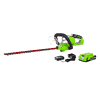 Greenworks 24V 22" Cordless Hedge Trimmer, 2.0Ah Battery and Charger Included