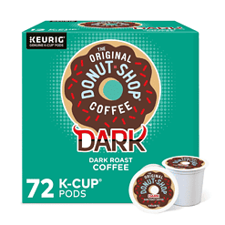 The Original Donut Shop Dark Keurig Single-Serve K-Cup Pods, Dark Roast Coffee, 72 Count