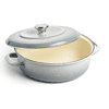 Merten & Storck 1873 Enamel Cast Iron Braiser 4 Quart - Gray