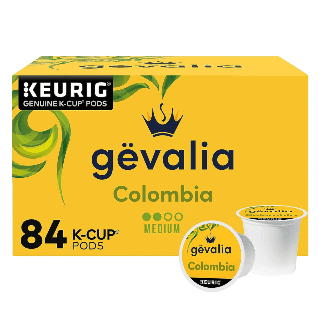 Gevalia Colombia K-Cup Coffee Pods, for a Keto and Low Carb Lifestyle (84 ct Box)