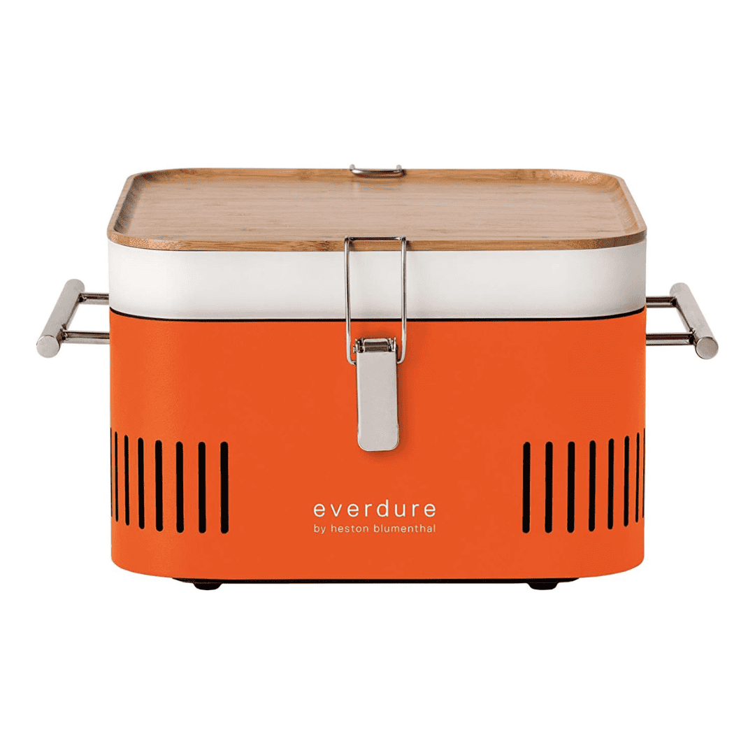 Everdure CUBE Portable Charcoal BBQ Grill - Orange