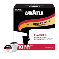 Lavazza Classico Single-Serve Coffee K-Cups for Keurig Brewer, Medium Roast, 10 Count Boxes (Pack of 6) ,100% Arabica