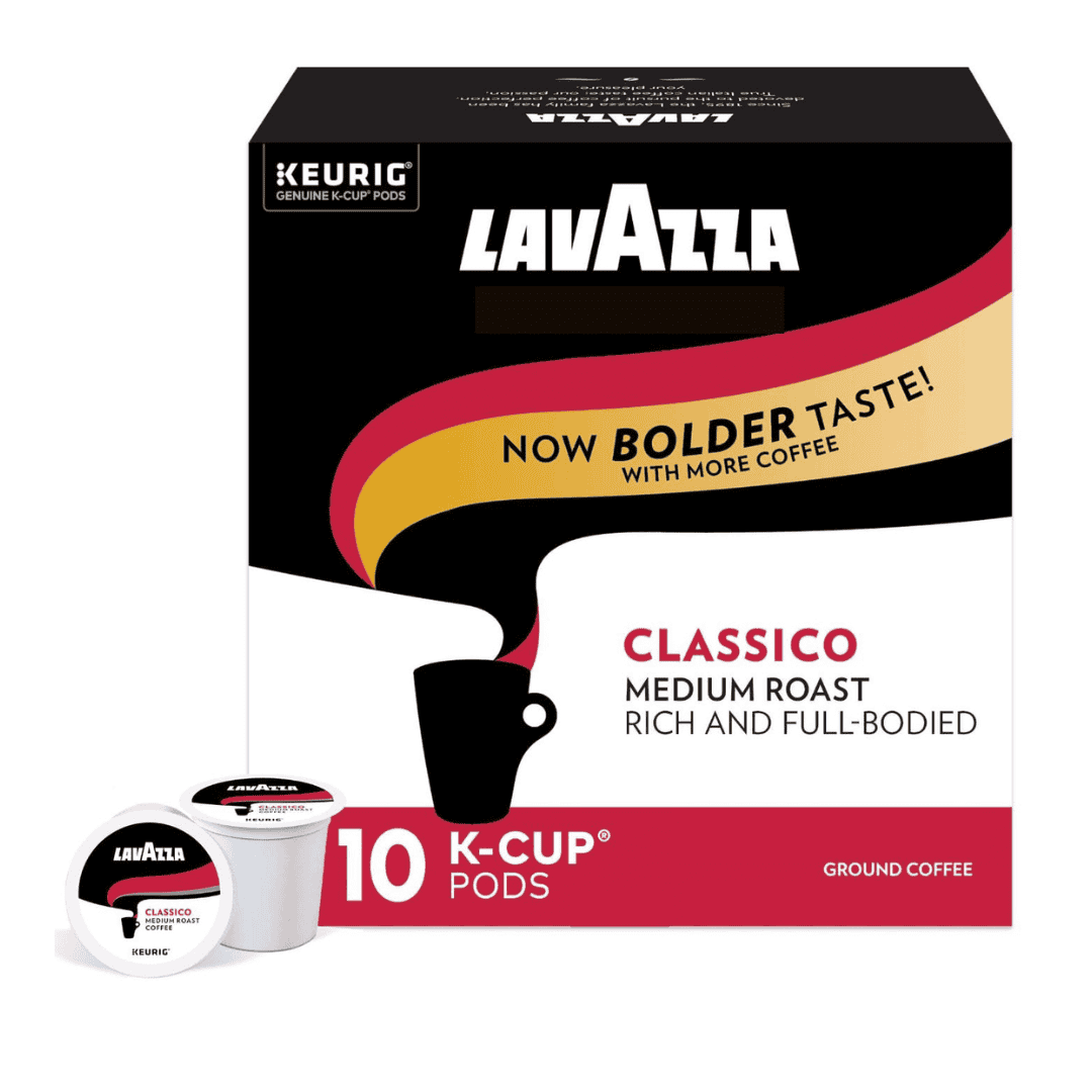 Lavazza Classico Single-Serve Coffee K-Cups for Keurig Brewer, Medium Roast, 10 Count Boxes (Pack of 6) ,100% Arabica