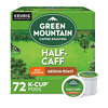 Green Mountain Coffee Roasters Half Caff, Single-Serve Keurig K-Cup Pods, Medium Roast Coffee, 72 Count