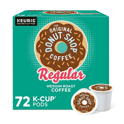 The Original Donut Shop Keurig Single-Serve K-Cup Pods, Regular Medium Roast Coffee, 12 Count (Pack of 6)