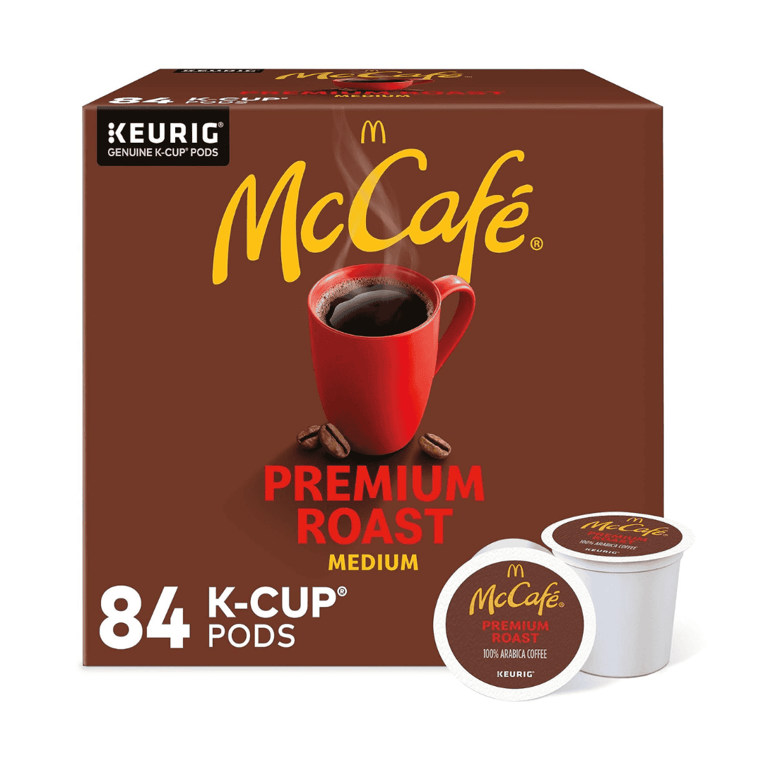 McCafe Premium Medium Roast K-Cup Coffee Pods, Premium Roast, 84 Count For Keurig Brewers