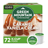 Green Mountain Coffee Roasters Caramel Vanilla Cream, Single-Serve Keurig K-Cup Pods, Flavored Light Roast Coffee, 72 Count