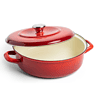 Merten & Storck 1873 Enamel Cast Iron Braiser 4 Quart - Red