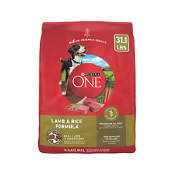 Purina ONE Dry Dog Food Lamb and Rice Formula - 31.1 lb. Bag