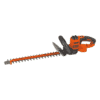 BLACK+DECKER Hedge Trimmer with Saw, 20-Inch, Corded (BEHTS300),Orange