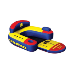 Airhead Bihimi Lounger 2 Pool Float with Backrest & Cup Holders, Multi-color
