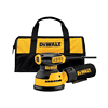 DEWALT Orbital Sander Kit, 5 inch, 3 amp, Corded, 12,000 OPM (DWE6421K)