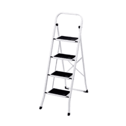 Delxo 4 Step Ladder Folding Step Stool, Heavy-Duty Sturdy Safety Tall Step Ladder Outdoor with Handrail Wide Pedal