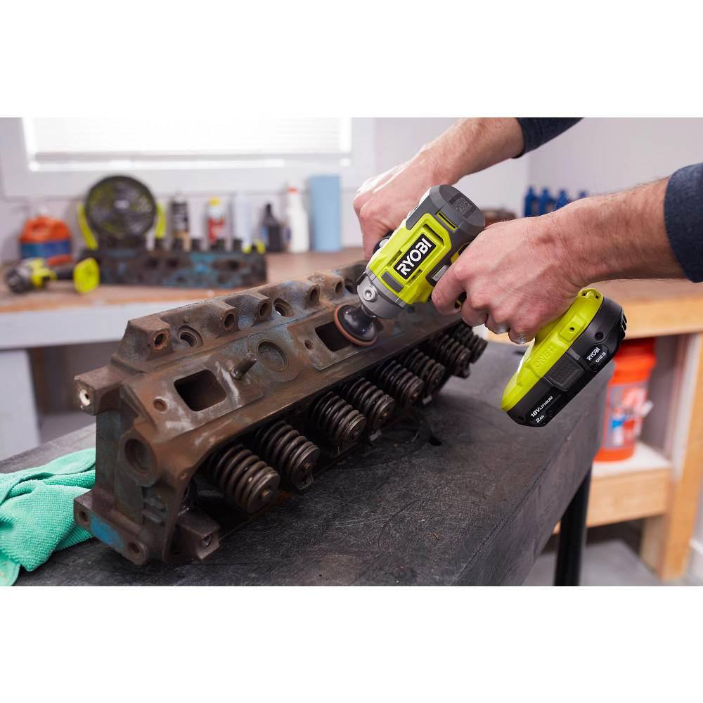RYOBI ONE 18V Cordless 3 in. Variable Speed Detail Polisher/Sander Tool Only PBF102B PBF102B - Image 8