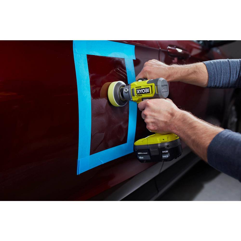 RYOBI ONE 18V Cordless 3 in. Variable Speed Detail Polisher/Sander Tool Only PBF102B PBF102B - Image 9