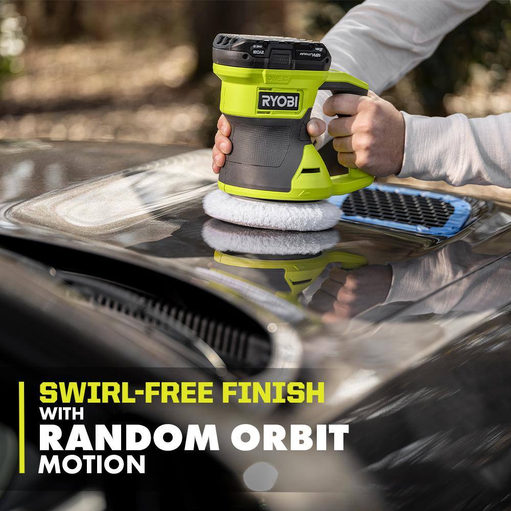 RYOBI ONE+ 18V Cordless 6 in. Two Speed Random Orbit Buffer (Tool Only) - Image 5