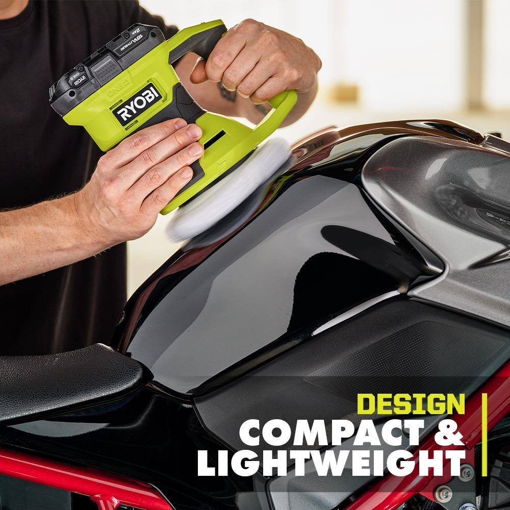 RYOBI ONE+ 18V Cordless 6 in. Two Speed Random Orbit Buffer (Tool Only) - Image 3