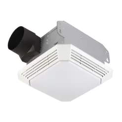 Broan 3.5-Sone 70-CFM White Lighted Bathroom Fan