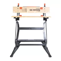 BLACK+DECKER 29-in L x 33.07-in H Black Wood Adjustable Height Portable Work Bench