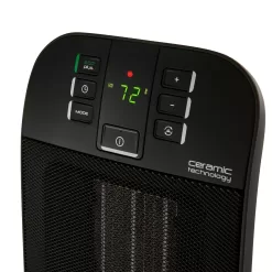 DeLonghi Up to 1500-Watt Ceramic Compact Personal Indoor Electric Space Heater with Thermostat