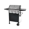 Blue Rhino Black and Silver/Porcelain and Stainless Steel 3-Burner Liquid Propane Gas Grill