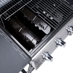 Blue Rhino Black and Silver/Porcelain and Stainless Steel 3-Burner Liquid Propane Gas Grill